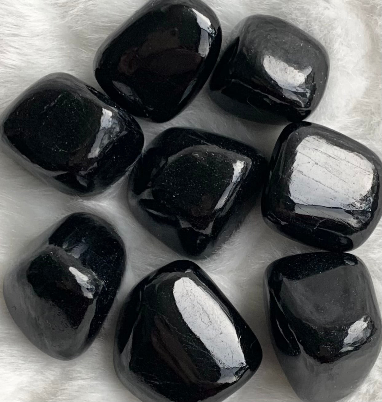 Natural Tumbled Black Tourmaline Crystal