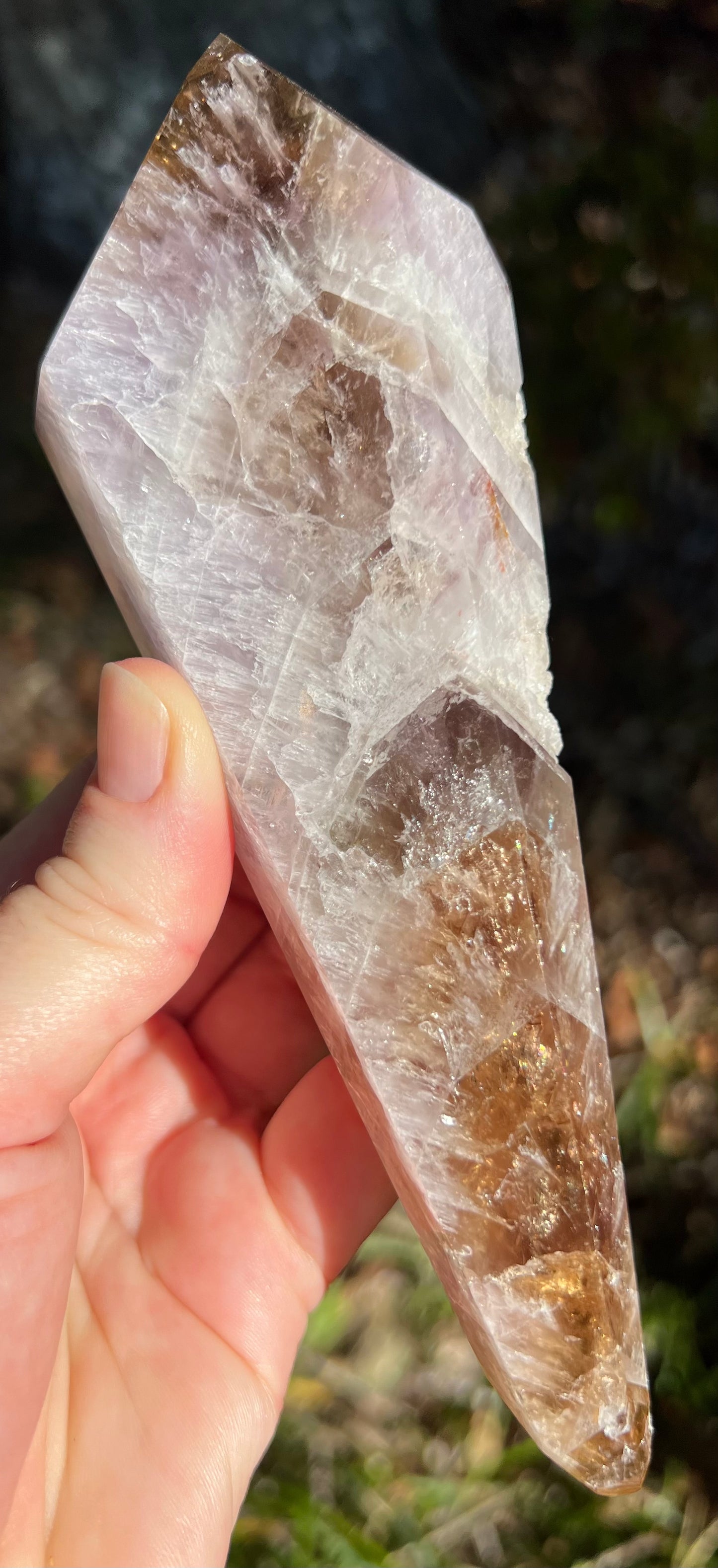 Super Seven Crystal Wand Point