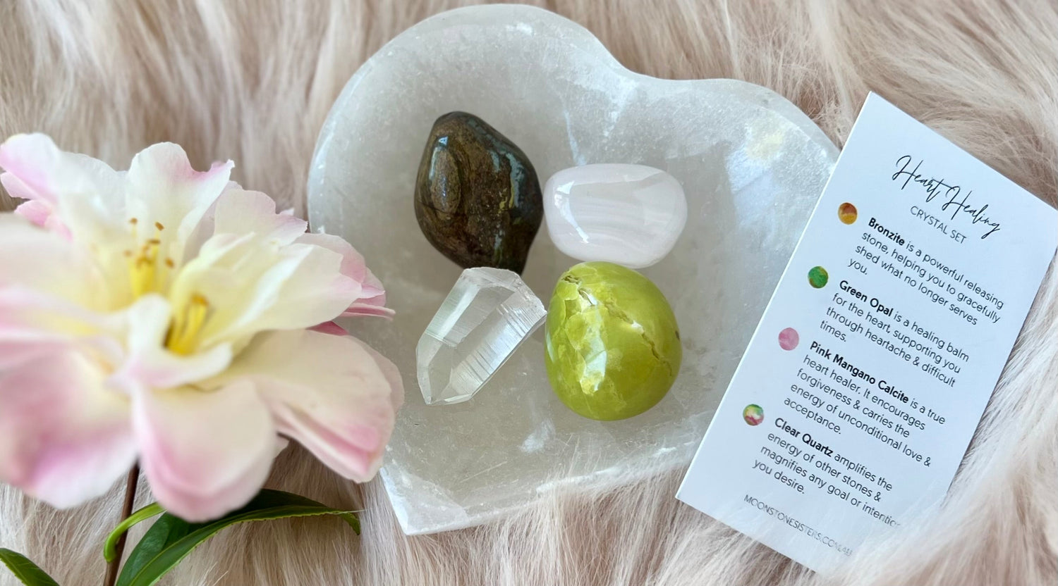 Heart Healing Crystal Gift Set 