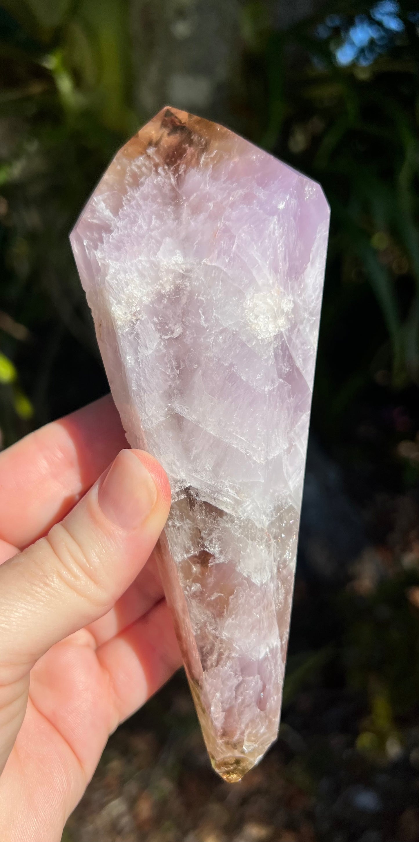Super Seven Crystal Wand Point