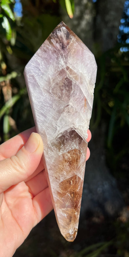 Super Seven Crystal Wand Point