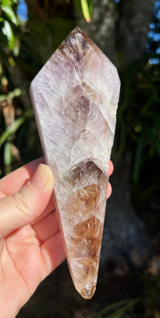 Super Seven Crystal Wand Point